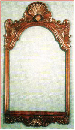 Chippendale Shell Carved Mirror